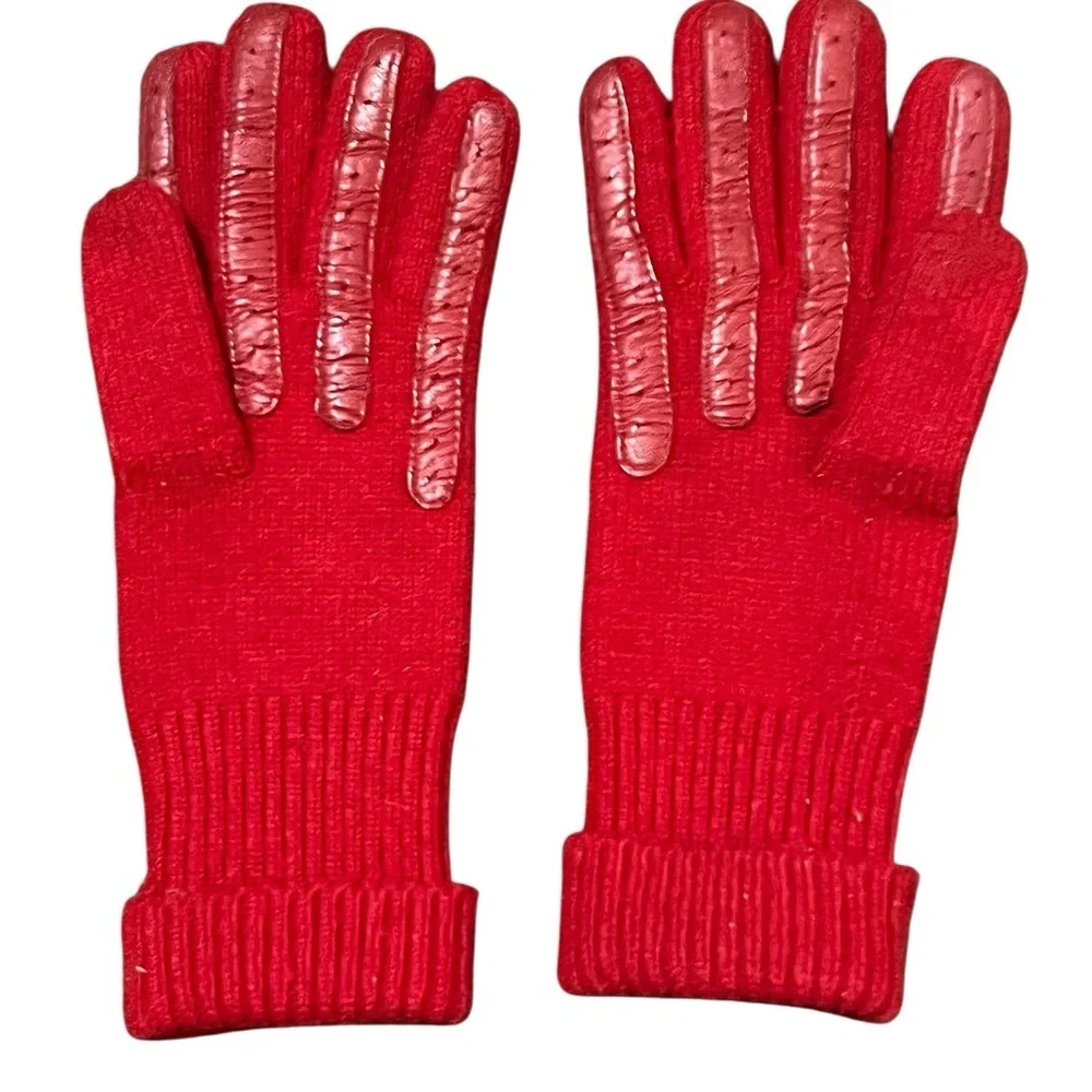 Vintage ARIS Women's Red Gloves One Size